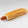 Hot dog with smoked Turinger sausage